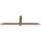 Ekena Millwork Eugene Smooth Timber Gable Bracket, Douglas Fir, 60"W x 17"H x 1 1/2"D x 3 1/2"F, 7/12 Pitch GBW060X17X0204EUG00SDF - alternate 5
